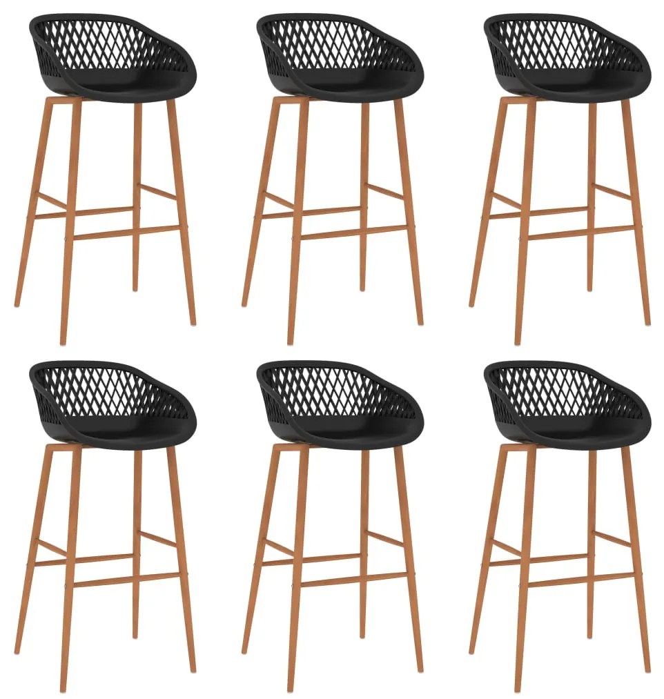 7 pcs conjunto de bar preto