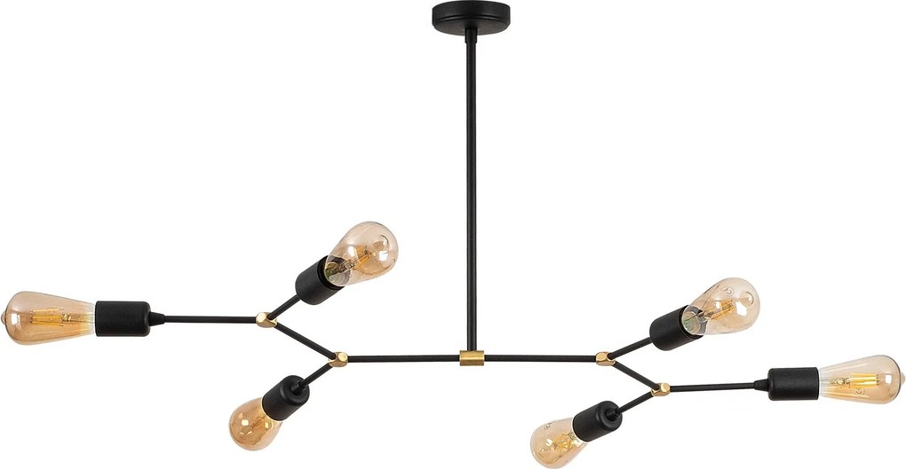 Candeeiro de Teto Sparrow – Preto – 95 x 48 cm