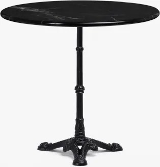 Mesa De Bar Em Mármore Roma Mármore Negro Marquina & Redondo & Preto - Sklum