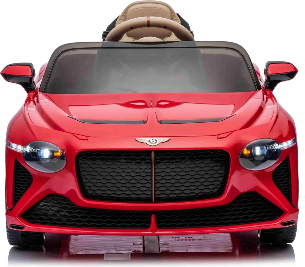Carro elétrico para crianças Bentley Bacalar 12V, portas que se abrem para cima, controlo remoto 2,4 GHz, luzes LED, entrada USB/AUX, suspensão, bater