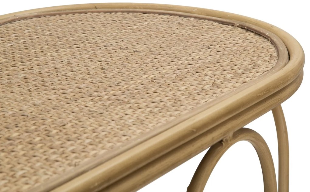 MESA CONSOLA SAMUI 110X32X77 CM COR NATURAL