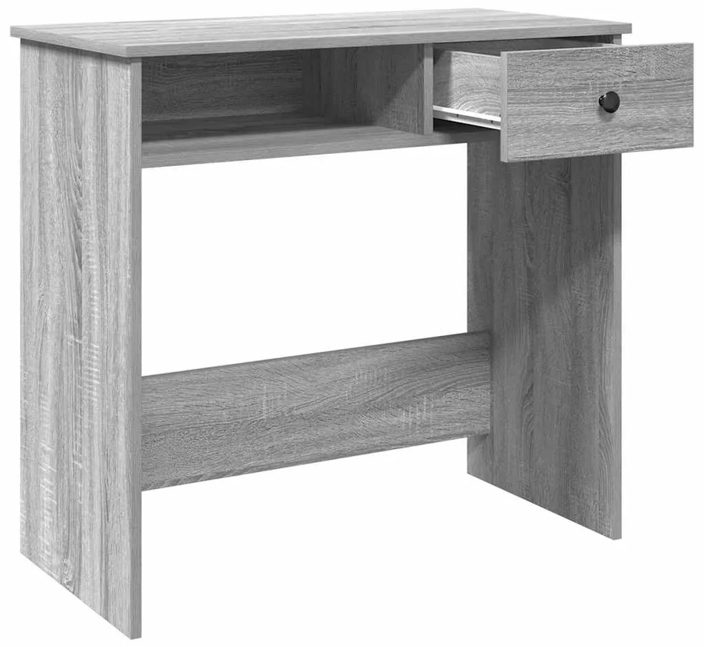Secretária 80x40x75 cm derivados de madeira cor cinzento sonoma