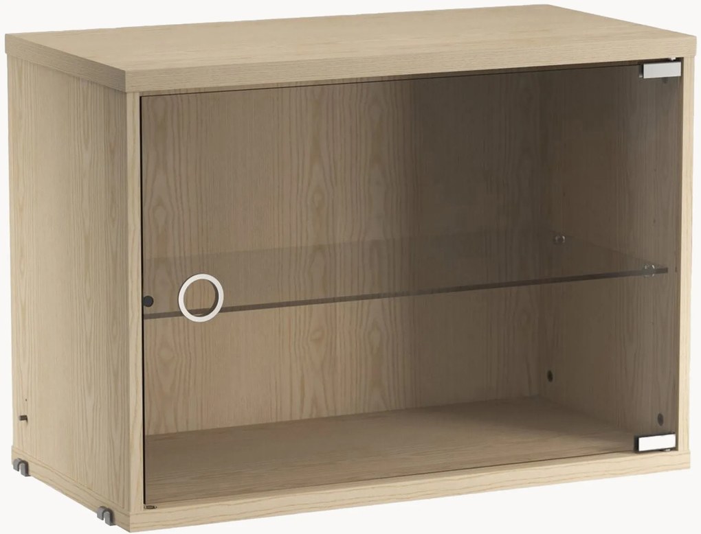 Vitrine com porta de vidro String System, L 58 x P 30 cm
