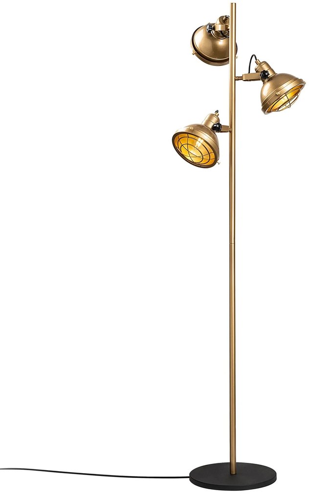 Candeeiro de Pé Spoly – Dourado – 37 x 37 x 162 cm