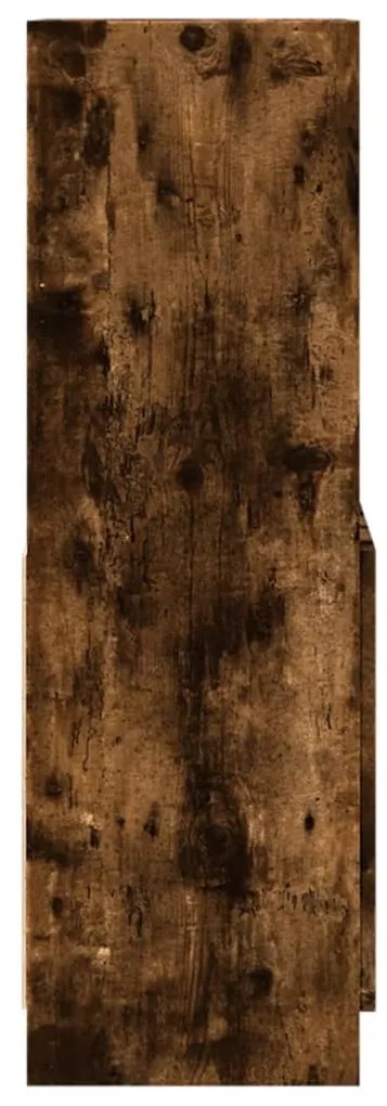 Armário alto 63x33x100 cm derivados de madeira carvalho fumado