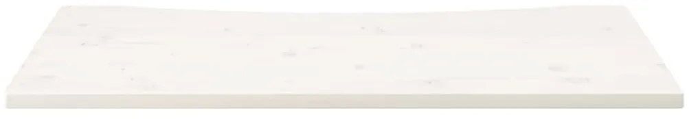 Tampo de secretária 110x55x2,5 cm pinho maciço branco