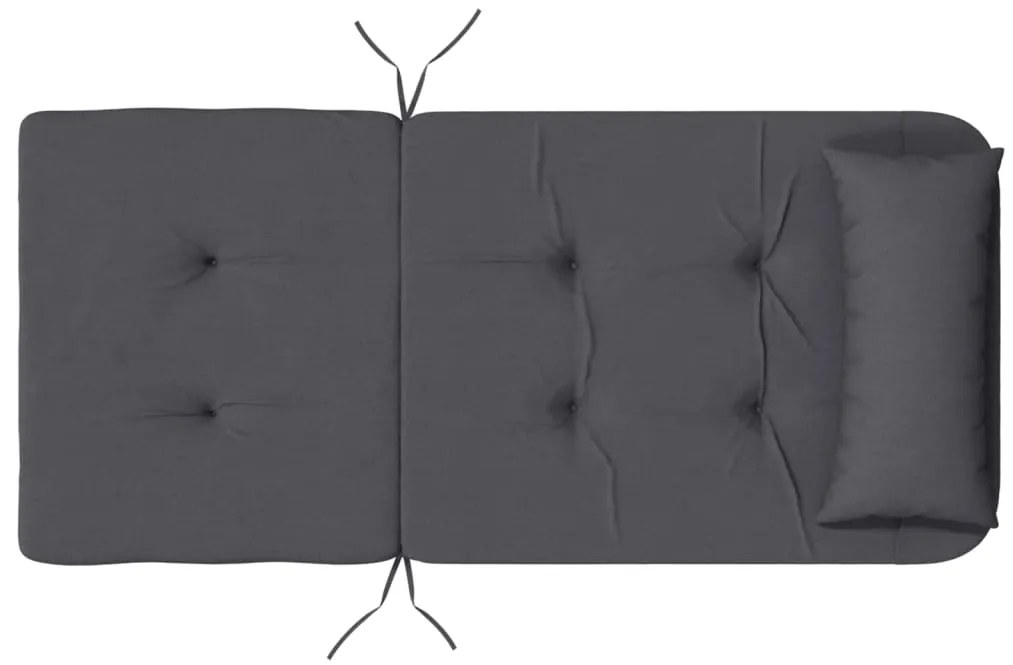 Almofadões p/ cadeira adirondack 2 pcs tecido oxford antracite