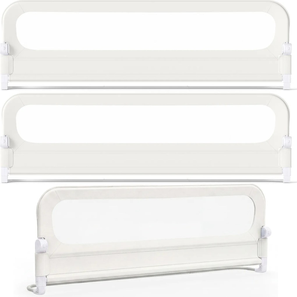 Conjunto 3 Barras dobrável para cama infantil Inclui 2 peças de 198 cm e 1 de 178 cm com capa removível em tecido Oxford, base em forma de U e correia
