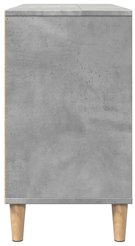 Móvel casa de banho 80x33x60 cm derivados madeira cinza cimento
