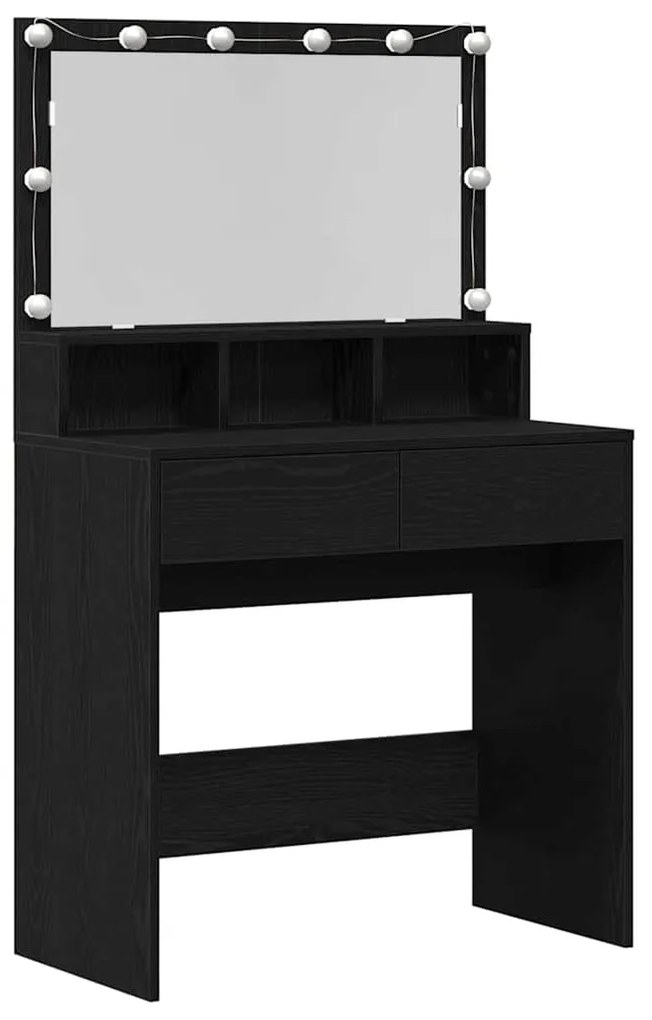 Mesa de vestir Carvalho preto Aglomerado