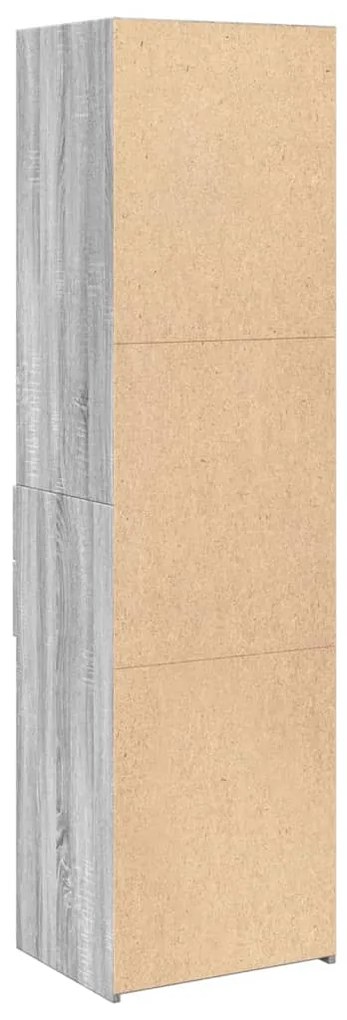 Armário alto 50x42,5x185 cm derivados de madeira cinza sonoma