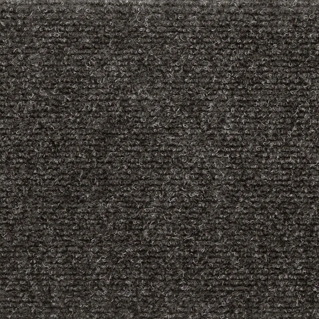 Tapetes de escada adesivos 30 pcs 76x20 cm retangular antracite
