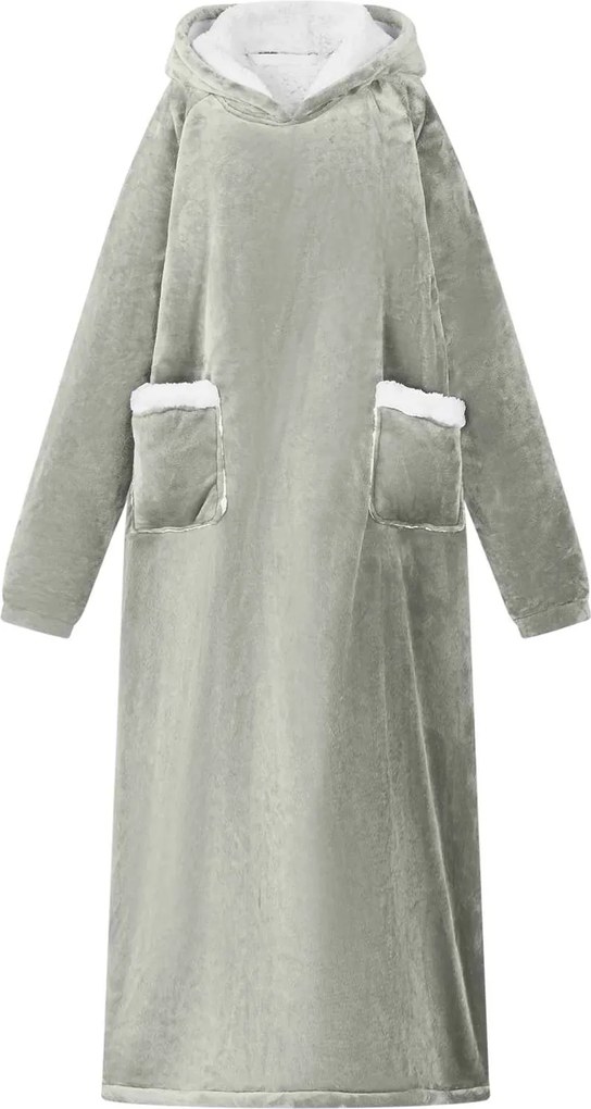 vidaXL Sweatshirt manta Cinzeto M Fleece e Flanela
