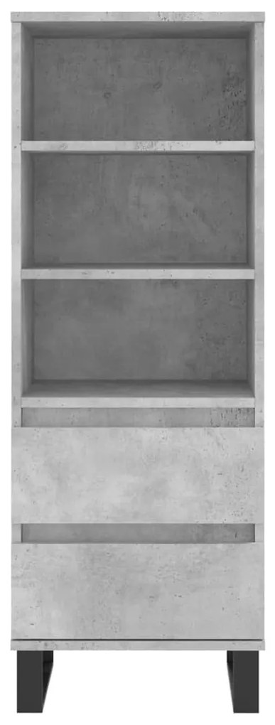 Aparador alto 40x36x110cm derivados de madeira cinzento cimento