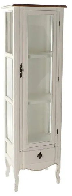 Suporte Expositor DKD Home Decor Branco Castanho Cristal Madeira de paulónia (49 x 39 x 160 cm)