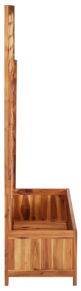 Floreira com treliça 85x38x150 cm madeira de acácia maciça