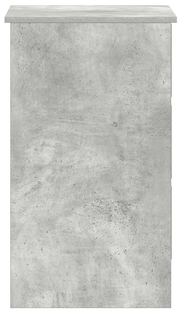 Secretária 90x45x76 cm derivados de madeira cinzento cimento
