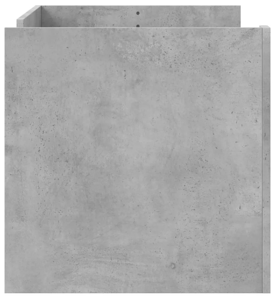 Mesa de centro 100x50x50cm derivados de madeira cinza cimento