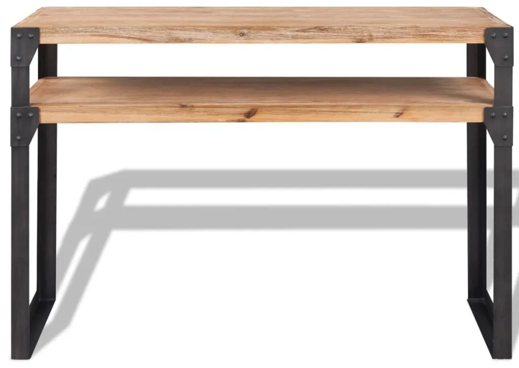 Mesa consola, madeira de acácia maciça, 120x40x85 cm