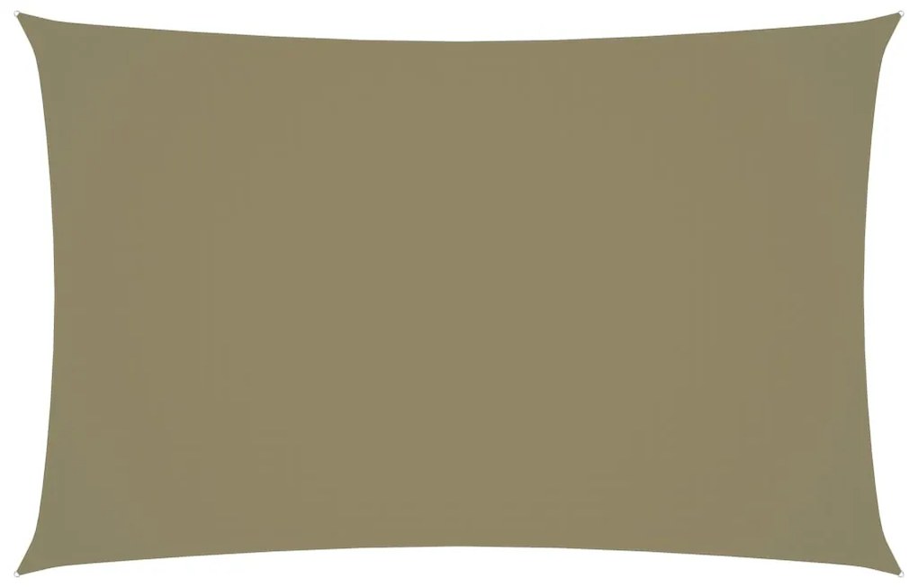 Para-sol estilo vela tecido oxford retangular 2,5x5 m branco