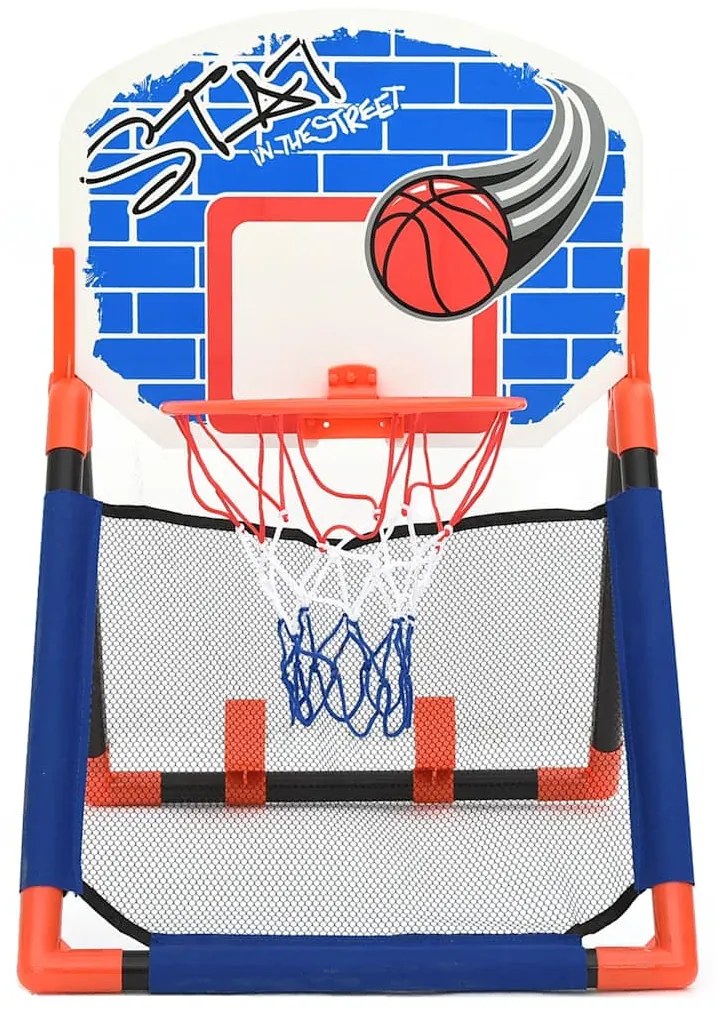 Conjunto de basquetebol multifuncional infantil piso e parede