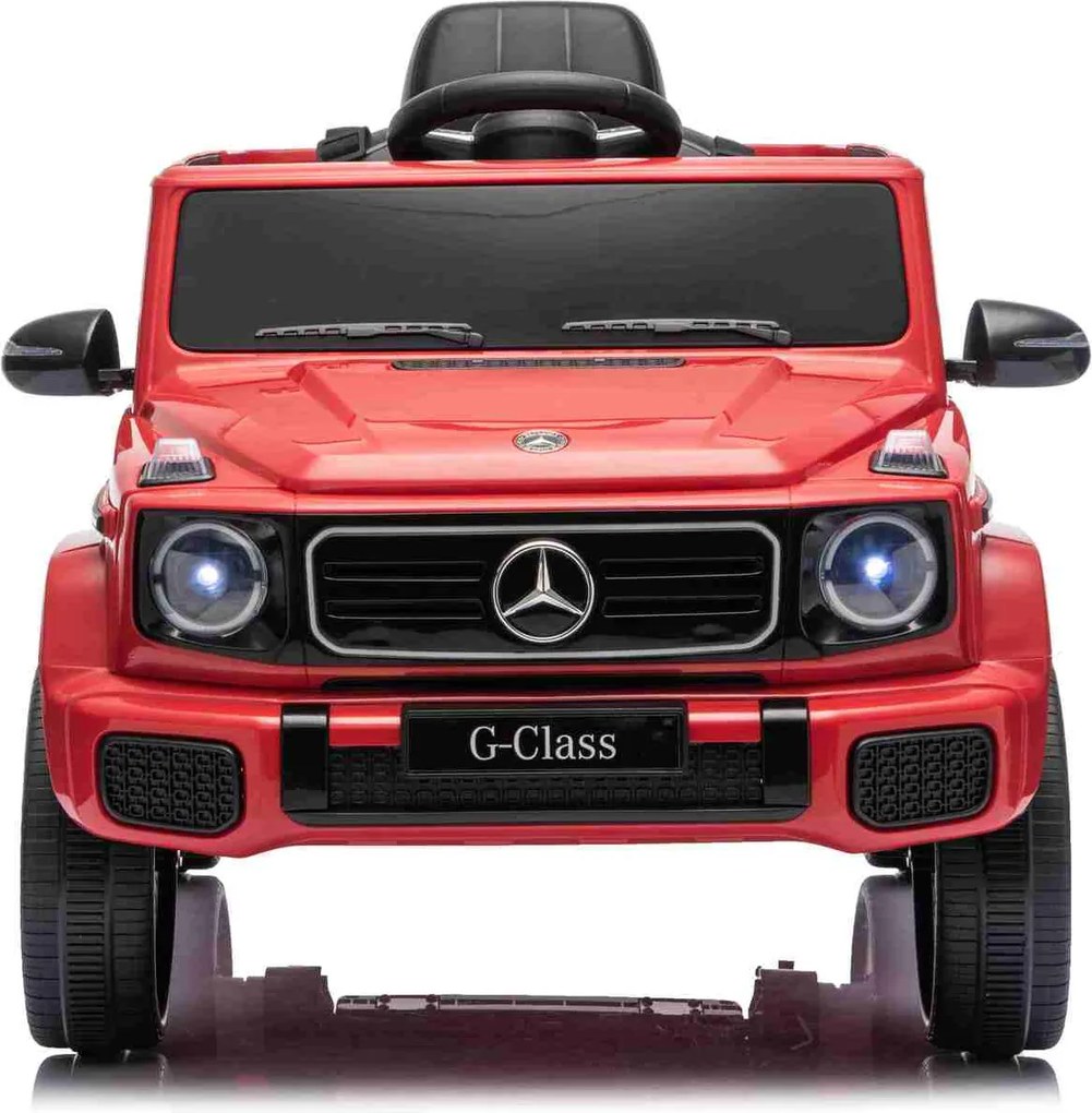 Carro elétrico Crianças 3 a 7 anos Mercedes-Benz 12V G580 Bateria Lìtio, controlo Remoto Vermelho