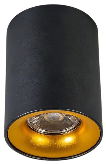 Projetores modernos pretos com dourado - Ronda Design,Moderno