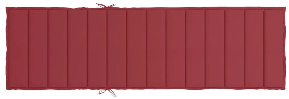 Almofadão p/ espreguiçadeira tecido oxford vermelho tinto