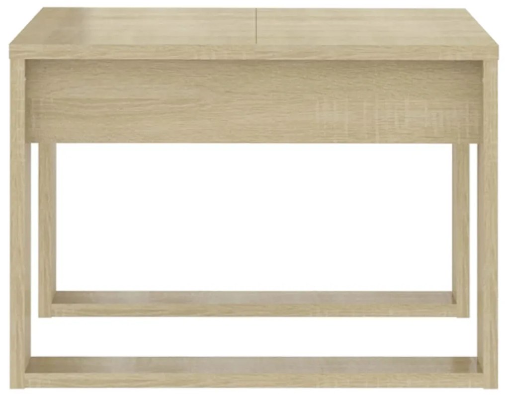 Mesa de apoio 50x50x35 cm derivados de madeira carvalho sonoma