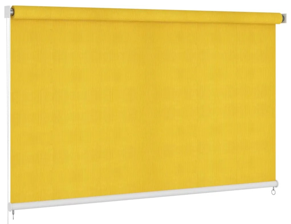 312870 vidaXL Estore de rolo para exterior 240x140 cm amarelo