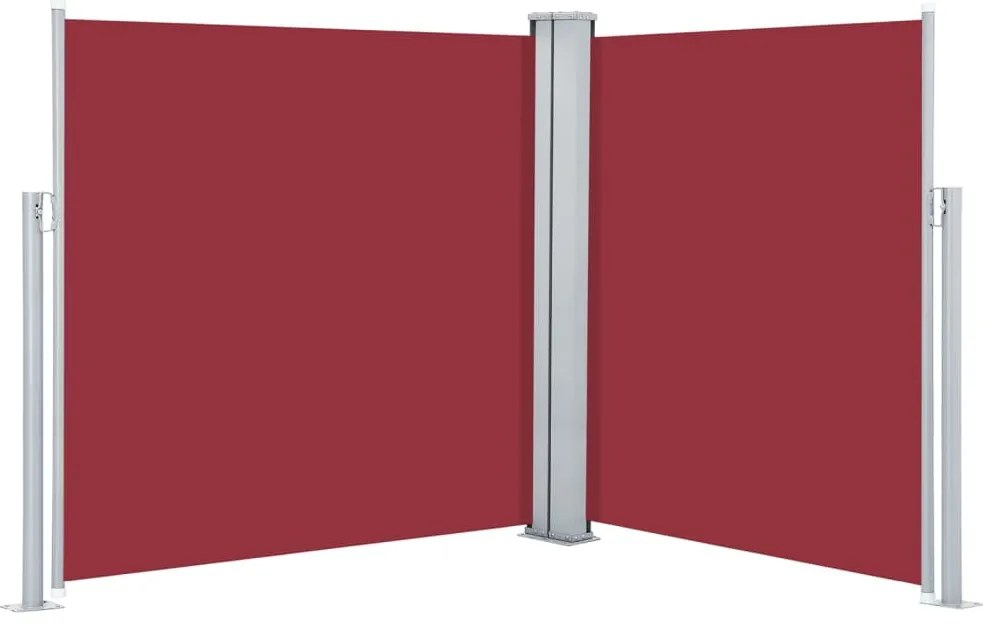 Toldo lateral retrátil 160x600 cm vermelho