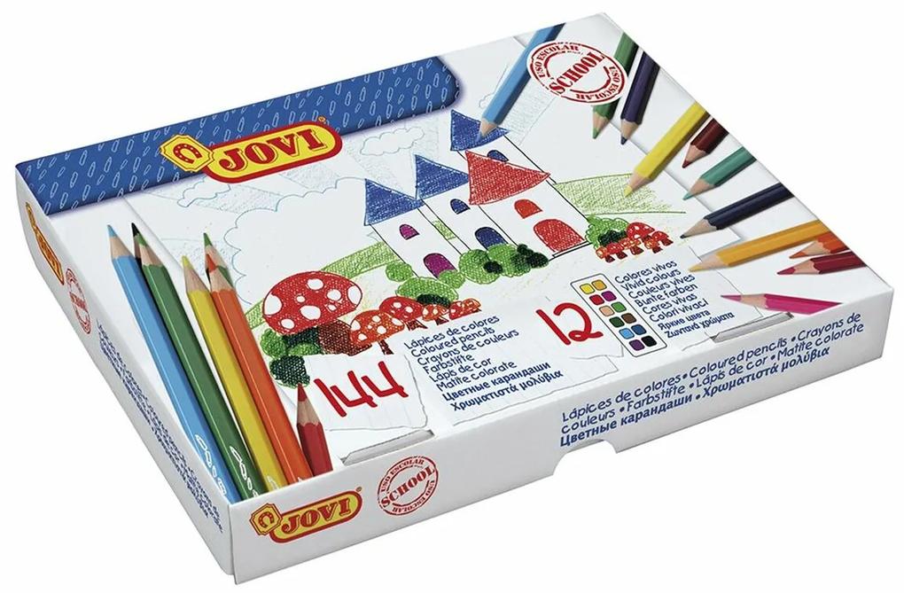 Lápis de Cores Jovi Multicolor Caixa 144 Peças