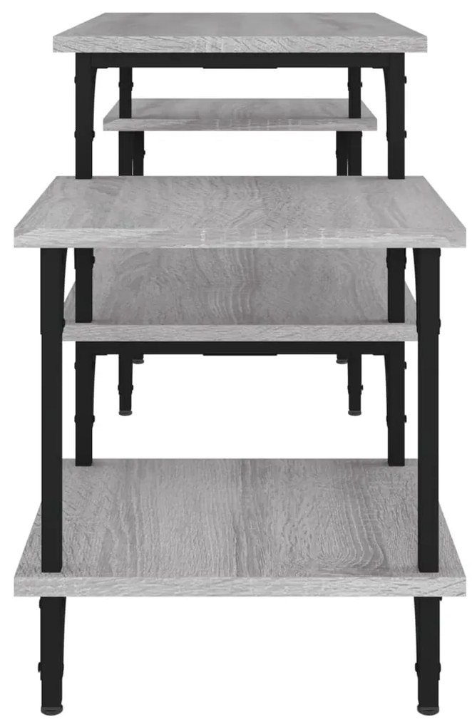 Móvel de TV 117x35x52 cm derivados de madeira cinzento sonoma