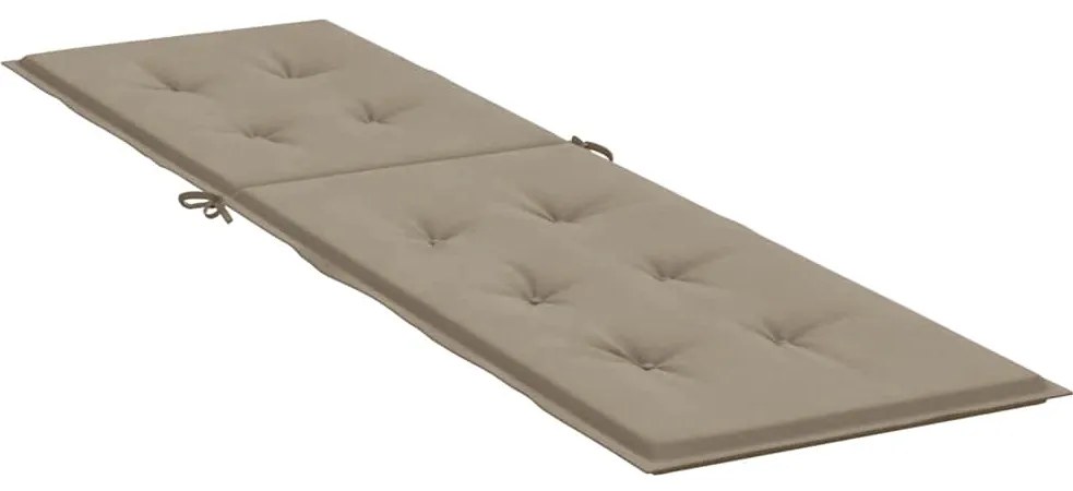 Almofadão cadeira de terraço (75+105)x50x4 cm cinza-acastanhado