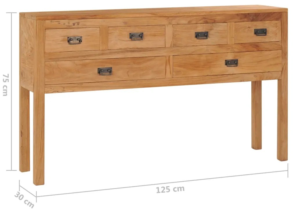 Aparador Tec de 125cm em Madeira Teca - Design Retro