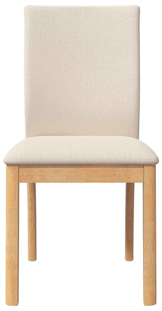 Cadeiras de jantar com almofadões 2 pcs madeira maciça