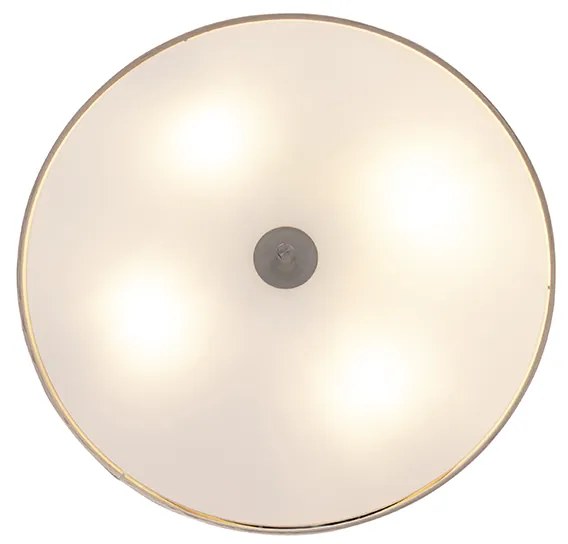 Candeeiro de teto rústico bege 50 cm - Drum Moderno,Country / Rústico