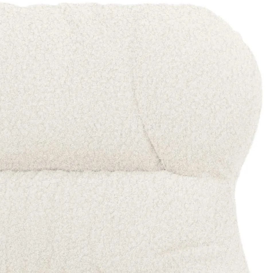 Poltrona Relaxante vidaXL Creme em Tecido Parecido com Lã