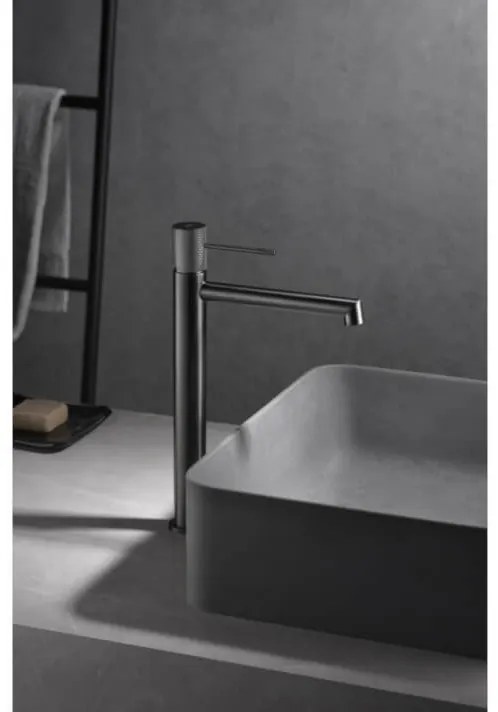 Torneira de cano alto para lavatório Black Gun Metal Line
