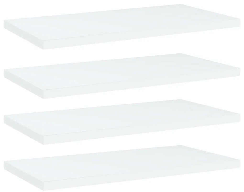 Prateleiras para estante 4 pcs 40x20x1,5cm contraplacado branco