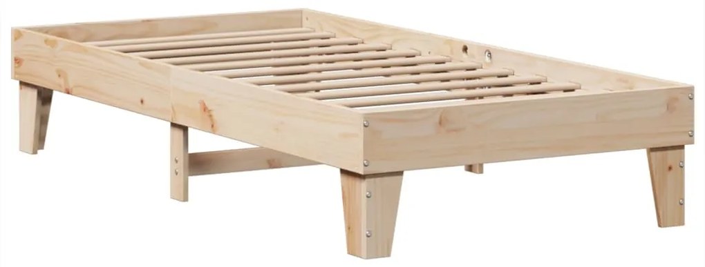 Cama sem colchão 100x200 cm madeira de pinho maciça