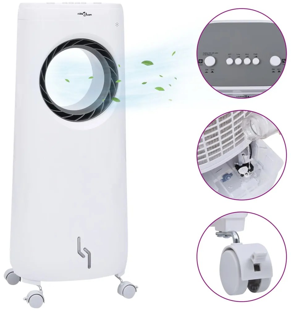 Refrigerador do ar 2-em-1 móvel 80 W