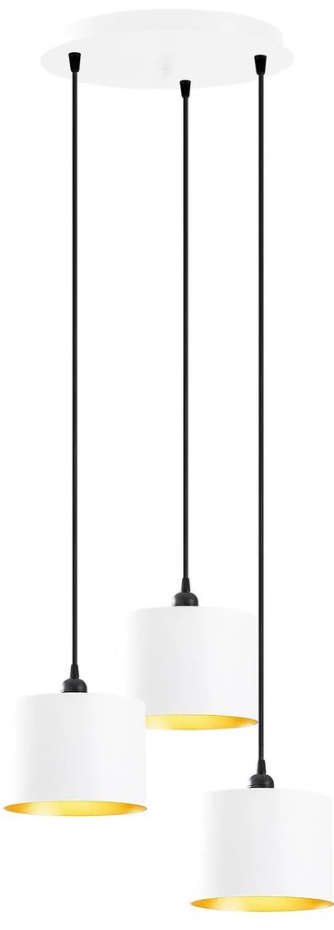 Candeeiro Berceste – Branco – 40 cm de diâmetro, 111 cm de altura