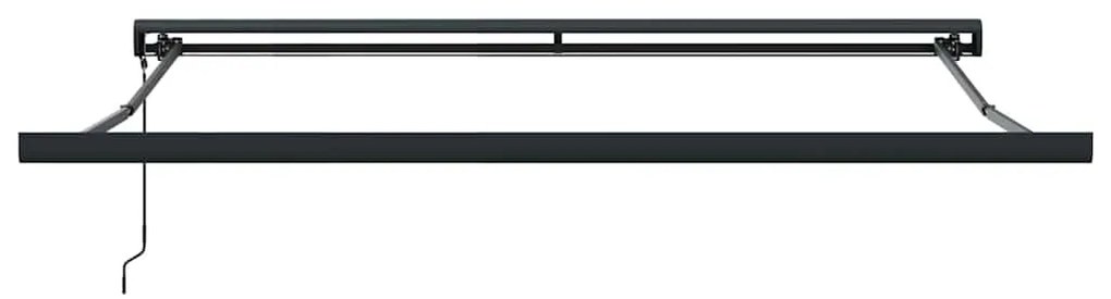 Toldo Retrátil Automático Listrado Multicolorido 350 x 250 cm