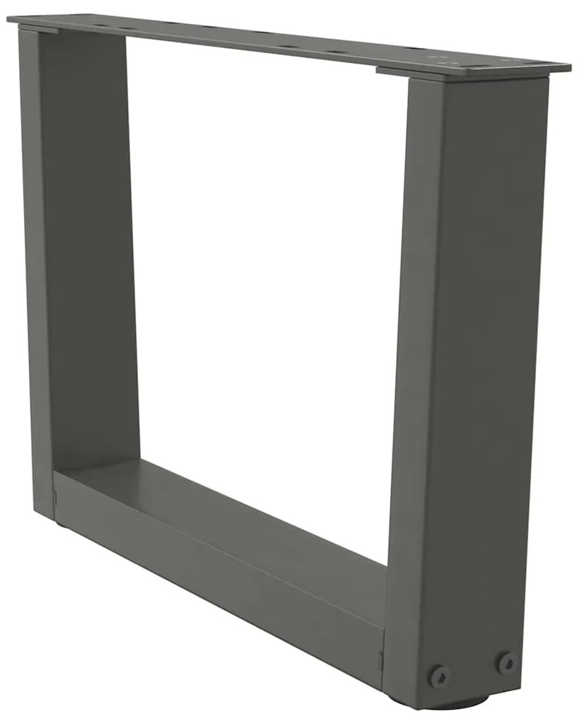 Pés para mesa de centro em V, 2 peças, antracite, 50x(30-31,3) cm, aço