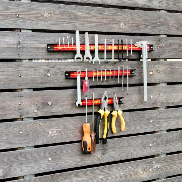 Tiras magnéticas Ferramentas Barra de ferramentas Suporte de ferramentas Suporte magnético para oficina Garagem Cozinha