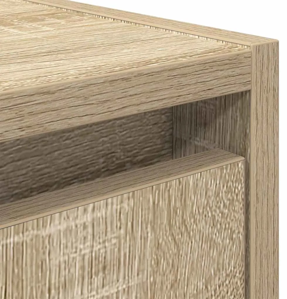 Mesa de cabeceira de parede 38x34x40 cm carvalho sonoma