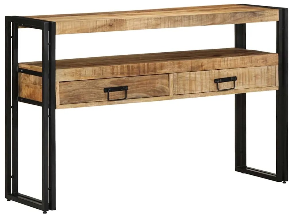 vidaXL Aparador Castanho 120 x 33 x 75 cm Madeira de manga maciça