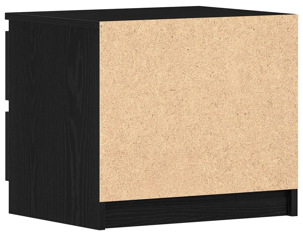 Cabeceira de cama vidaXL Preta em Carvalho 50x40x43,5 cm de Madeira En