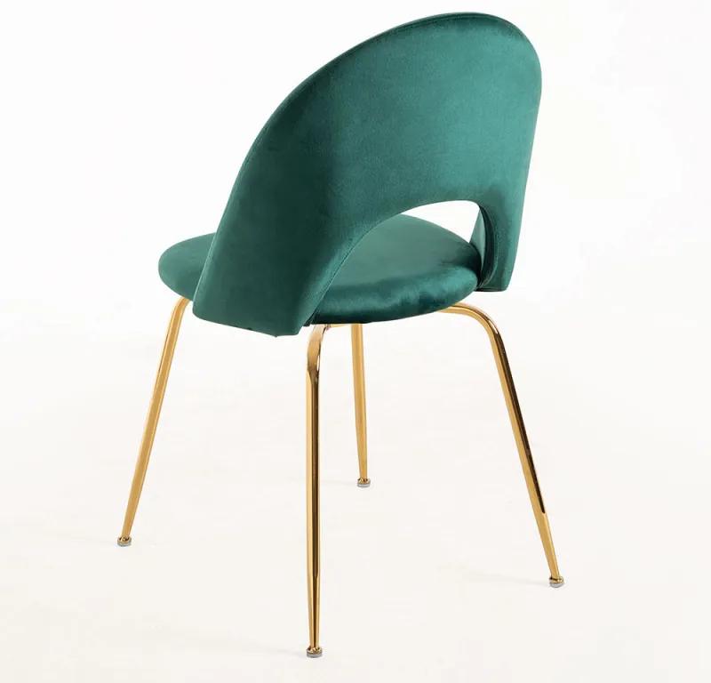 Pack 6 Cadeiras Dawa Gold Veludo - Verde